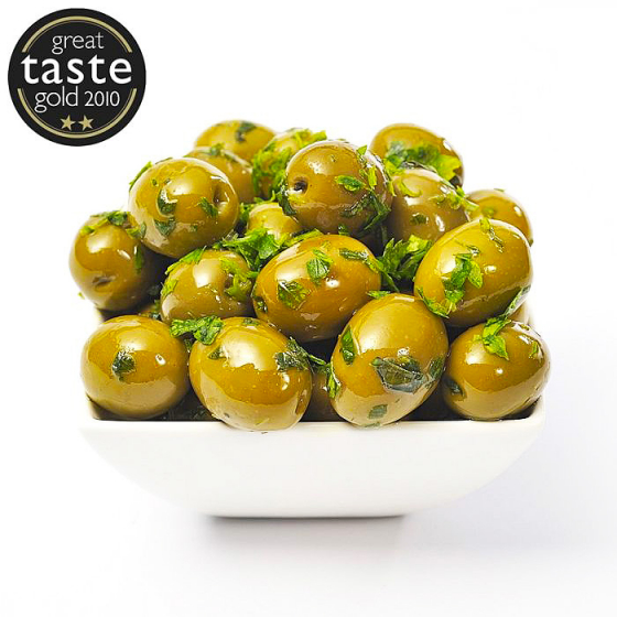 Basil & Garlic Whole Olives
