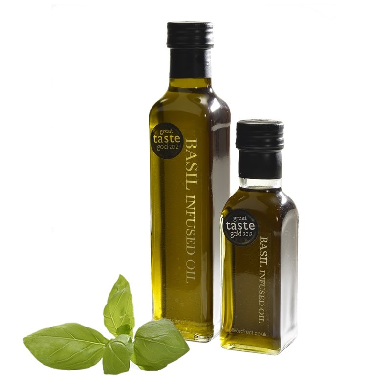 Basil infused olive oil
