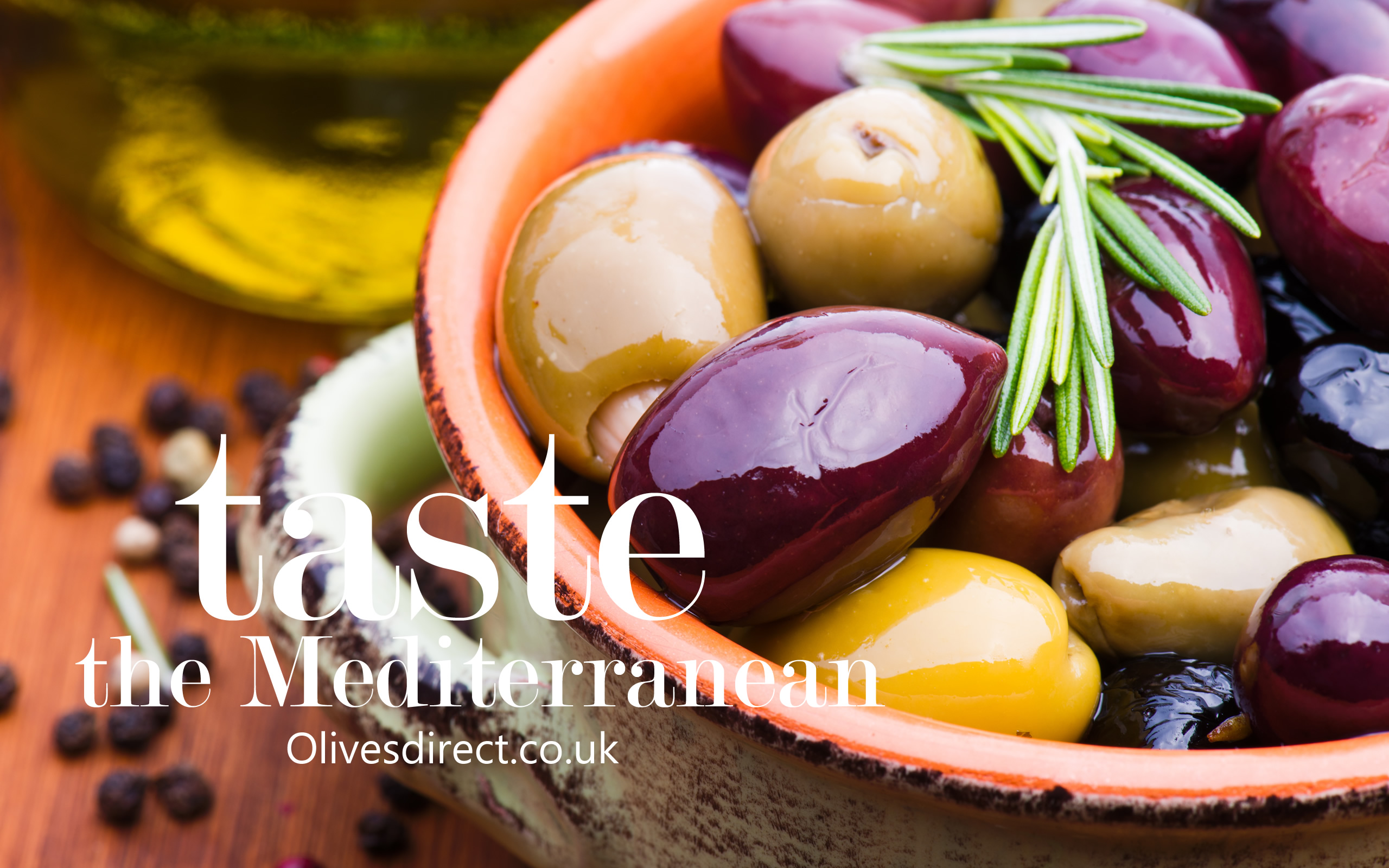 Olives Direct taste the Mediterranean. Fresh olives, marinated olives